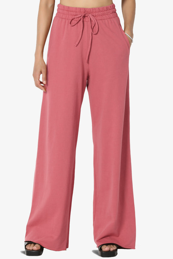Nia Cotton Terry Wide Leg Track Pants PLUS