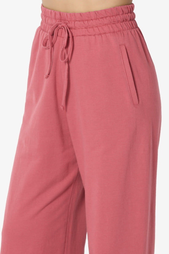 Nia Cotton Terry Wide Leg Track Pants PLUS