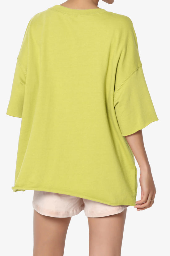 Danube Drop Shoulder Cotton Top GOLDEN WASABI_2