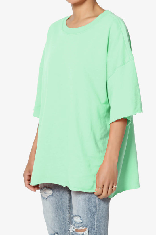 Danube Drop Shoulder Cotton Top GREEN MINT_3