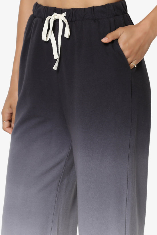Sarge Dip Dye Raglan Sleeve Top & Lounge Pants SET BLACK_6