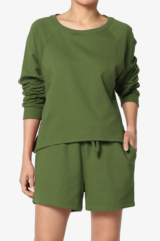 Crusade French Terry Oversized Crop Top & Shorts SET PLUS