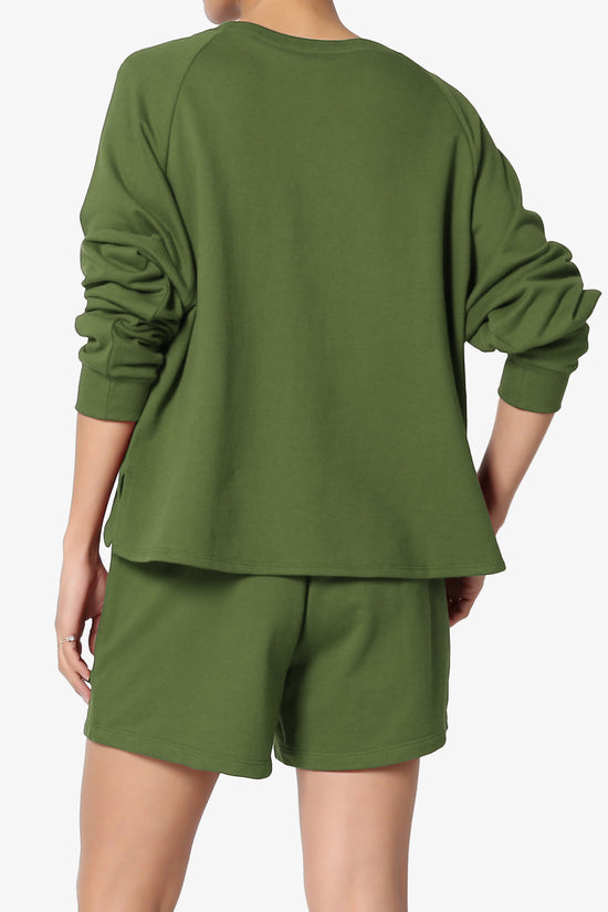 Crusade French Terry Oversized Crop Top & Shorts SET PLUS