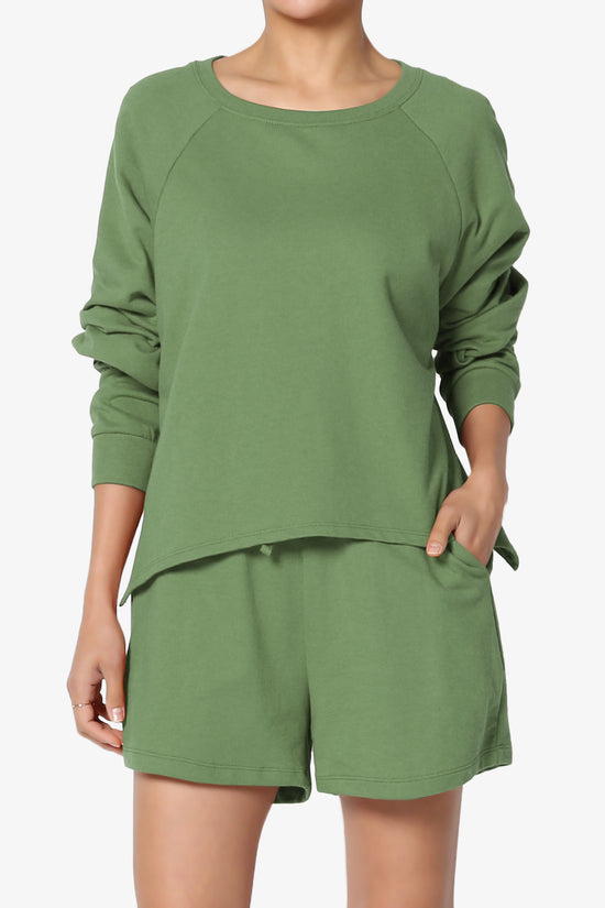 Crusade French Terry Oversized Crop Top & Shorts SET PLUS