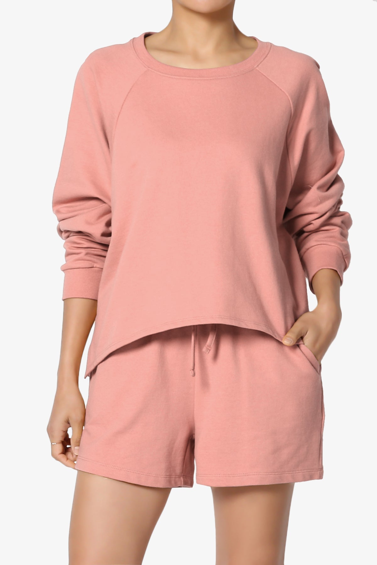 Crusade French Terry Oversized Crop Top & Shorts SET