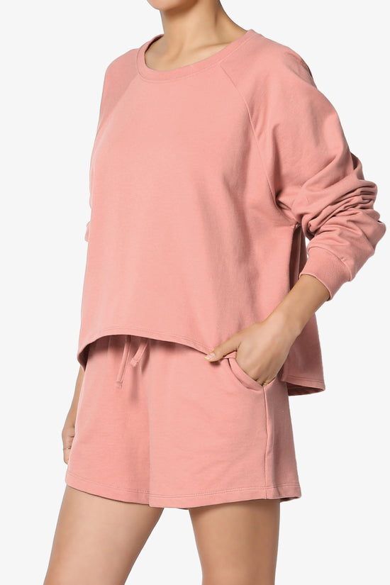 Crusade French Terry Oversized Crop Top & Shorts SET