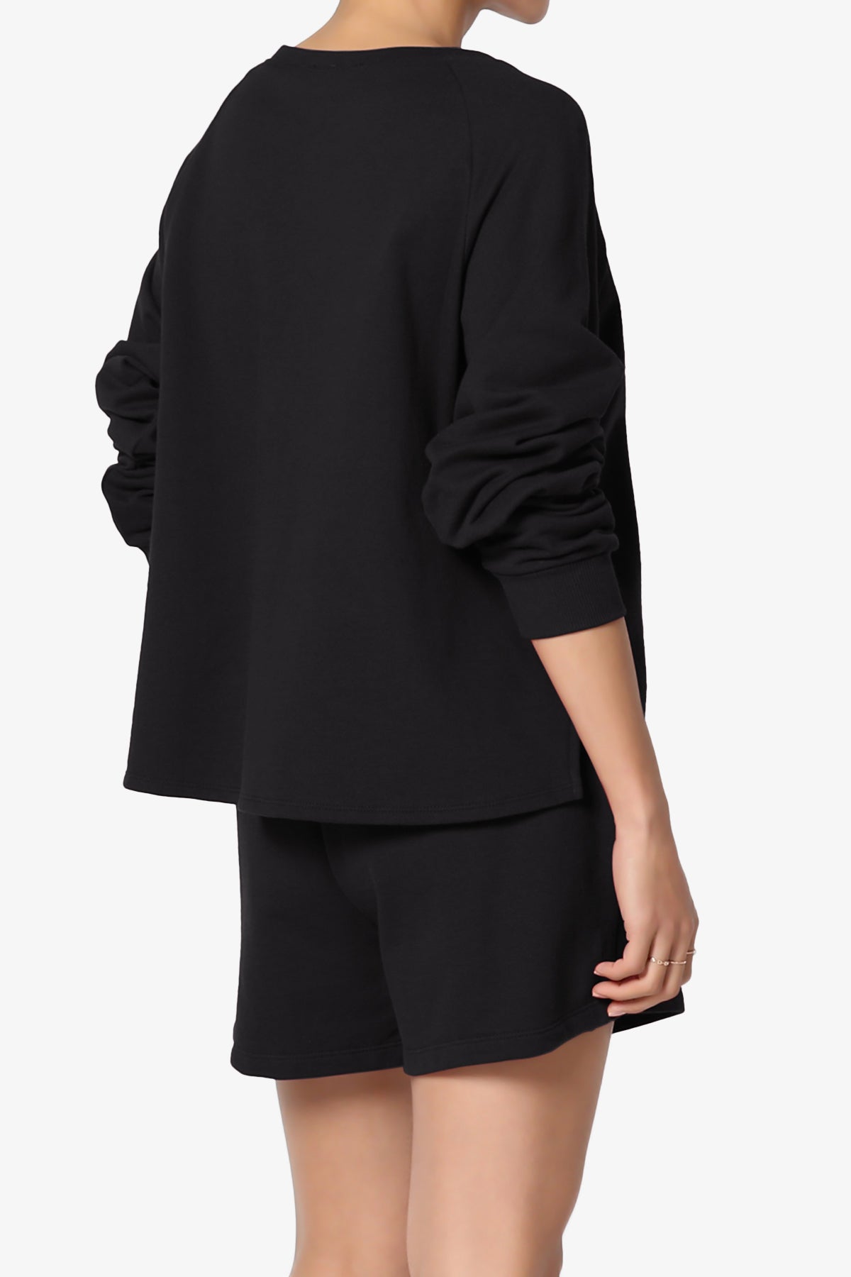 Crusade French Terry Oversized Crop Top & Shorts SET PLUS