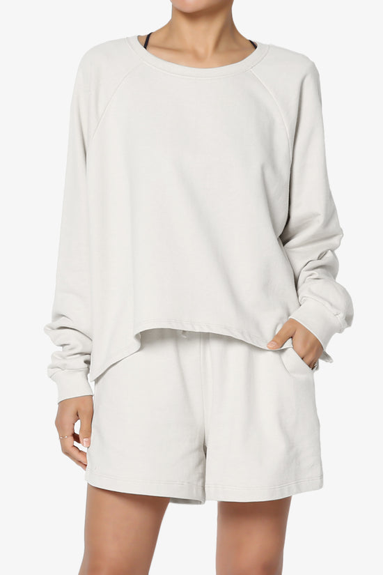 Crusade French Terry Oversized Crop Top & Shorts SET PLUS