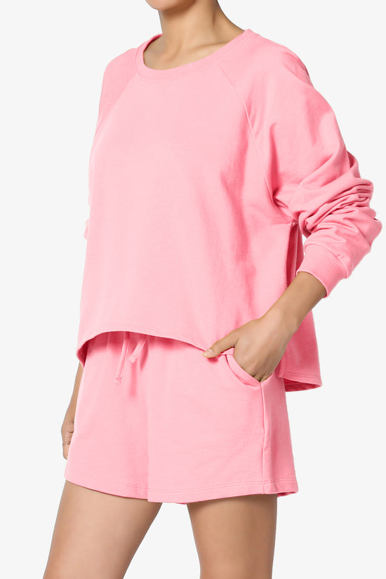 Crusade French Terry Oversized Crop Top & Shorts SET PLUS