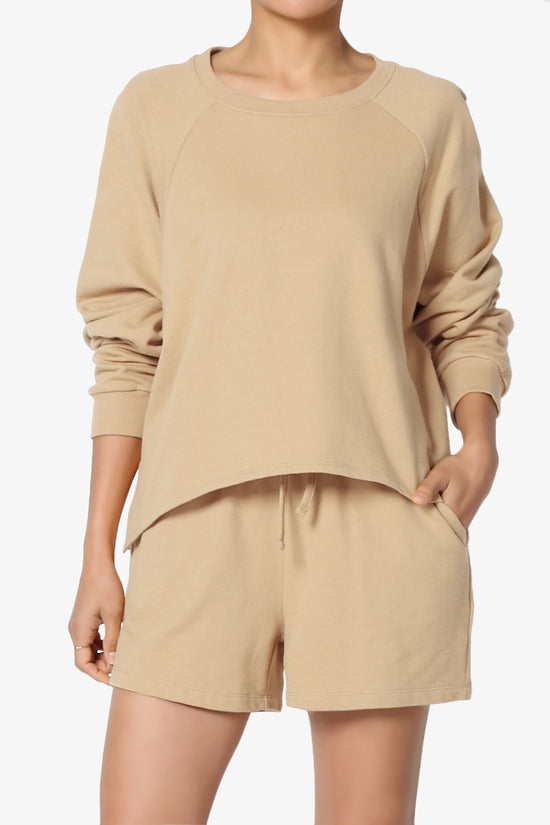 Crusade French Terry Oversized Crop Top & Shorts SET PLUS