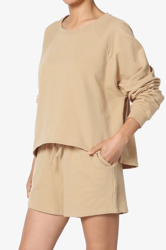 Crusade French Terry Oversized Crop Top & Shorts SET PLUS