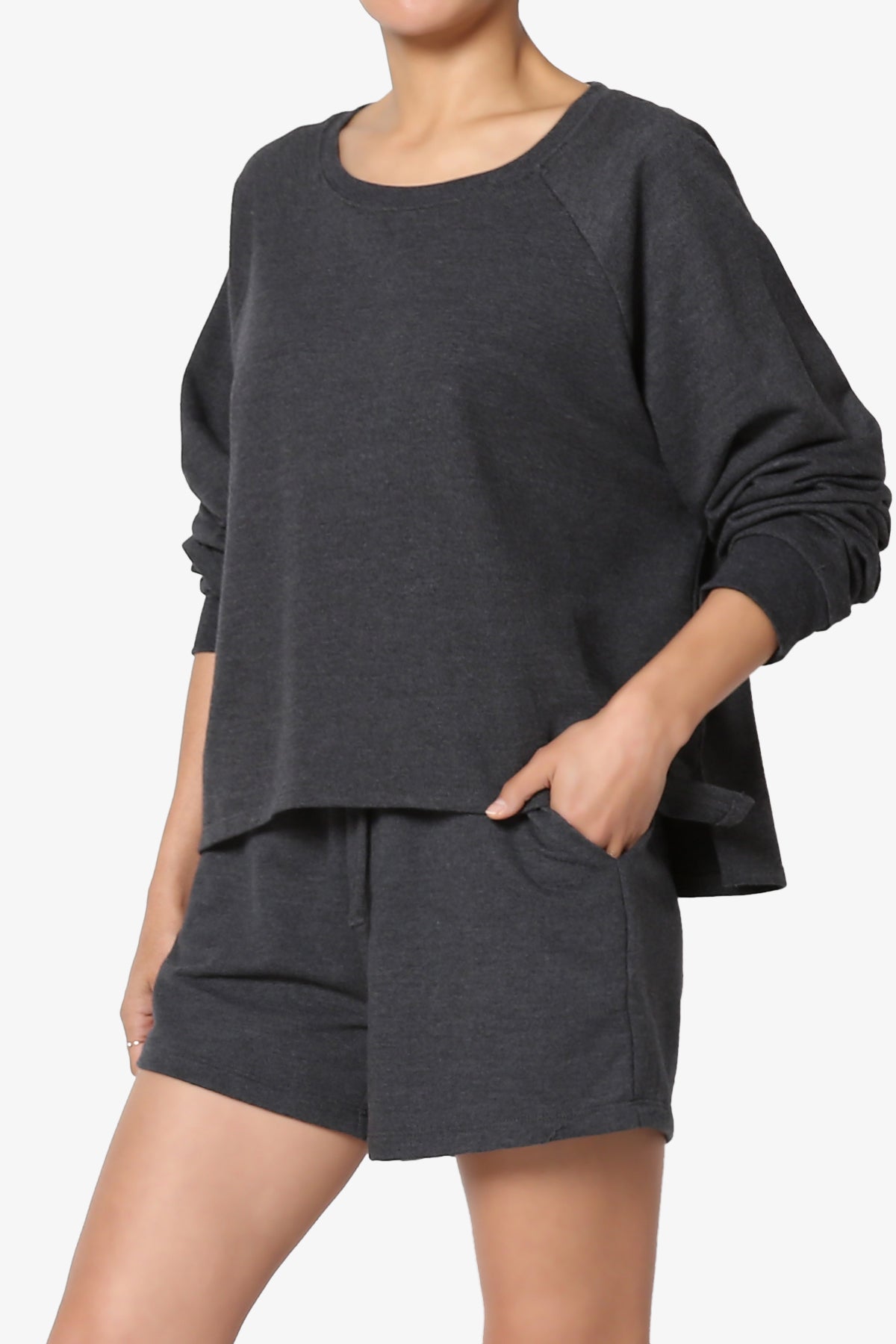 Crusade French Terry Oversized Crop Top & Shorts SET