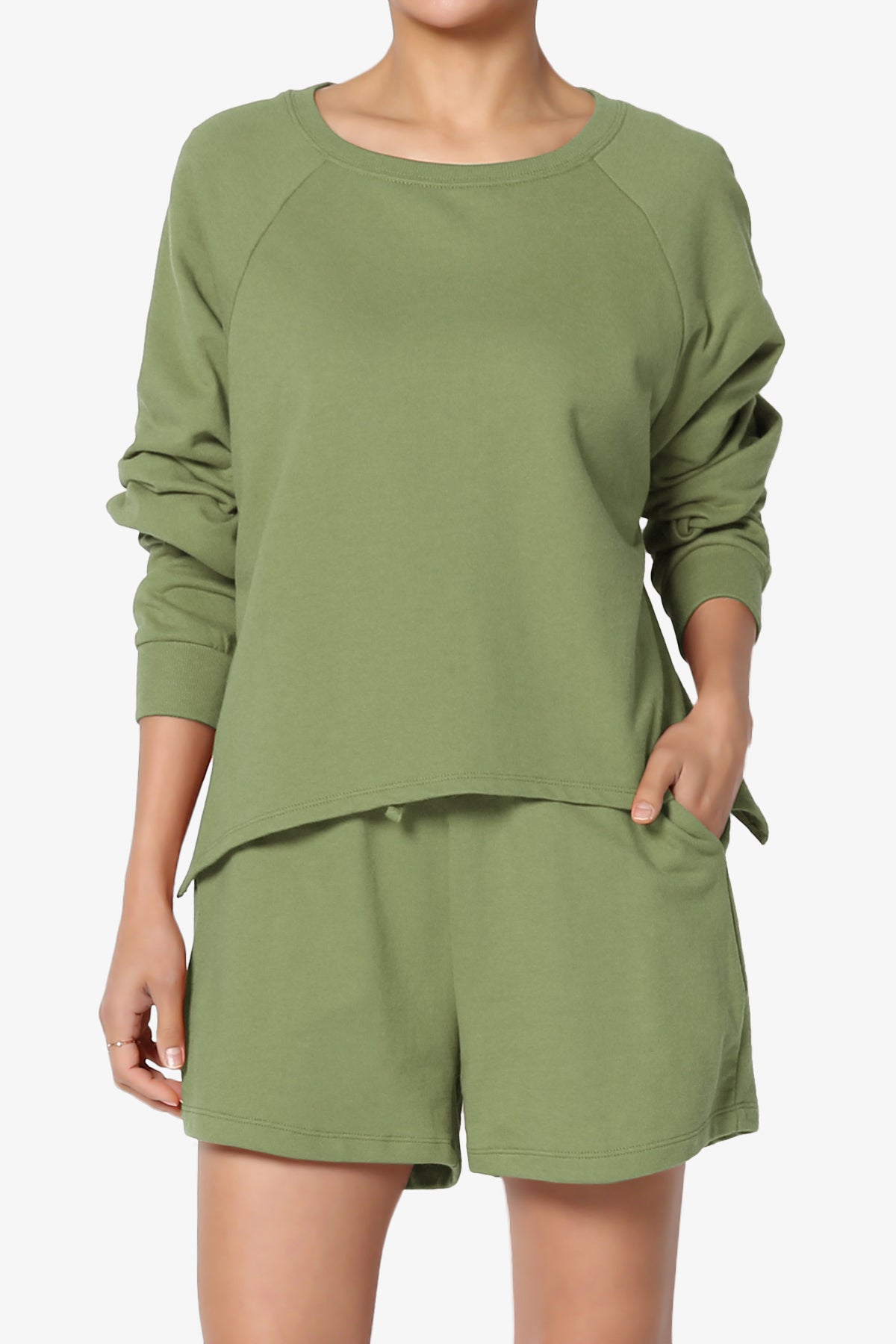 Crusade French Terry Oversized Crop Top & Shorts SET