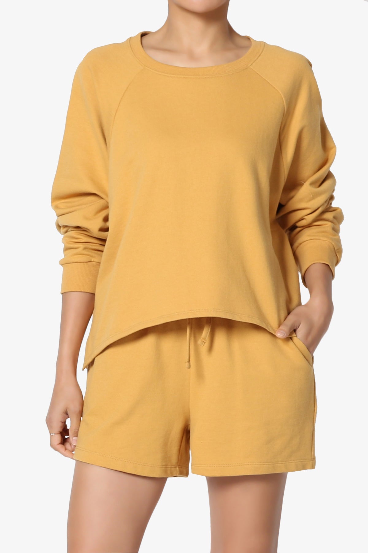 Crusade French Terry Oversized Crop Top & Shorts SET