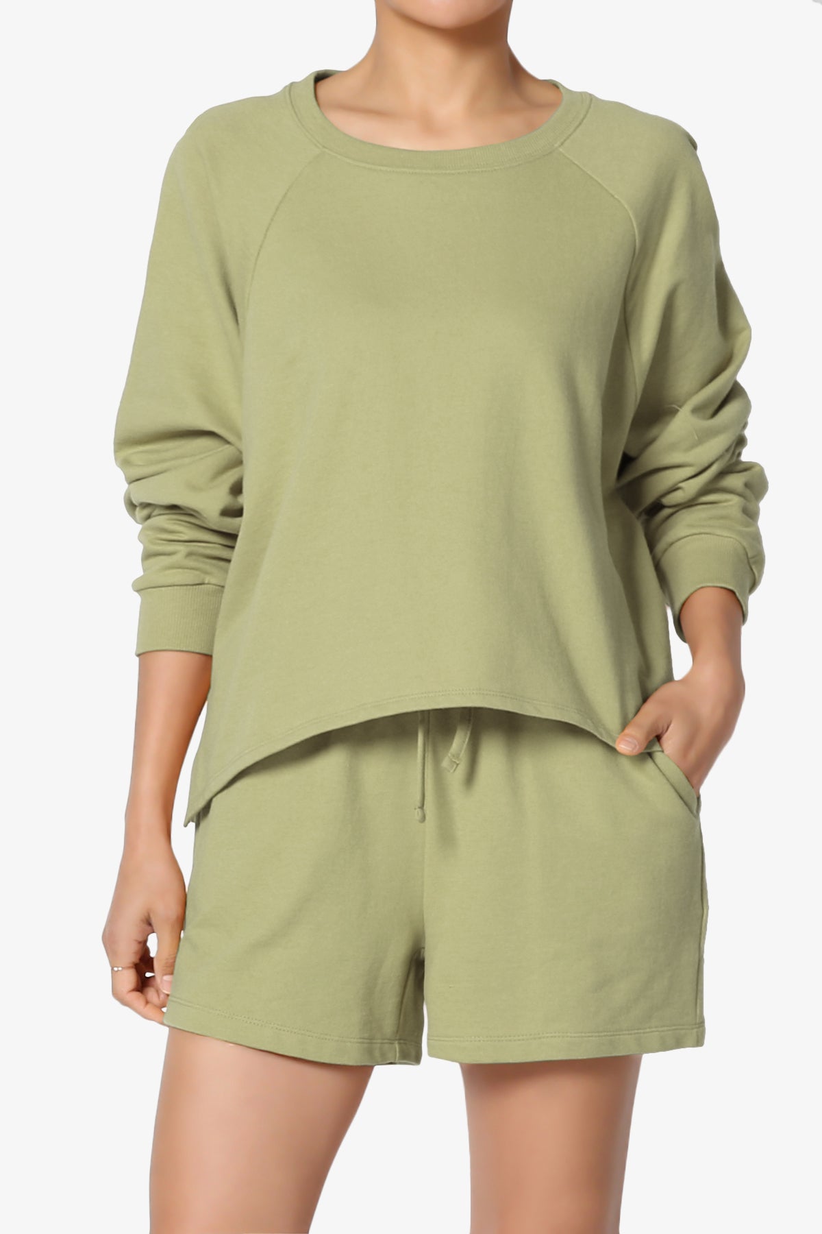 Crusade French Terry Oversized Crop Top & Shorts SET