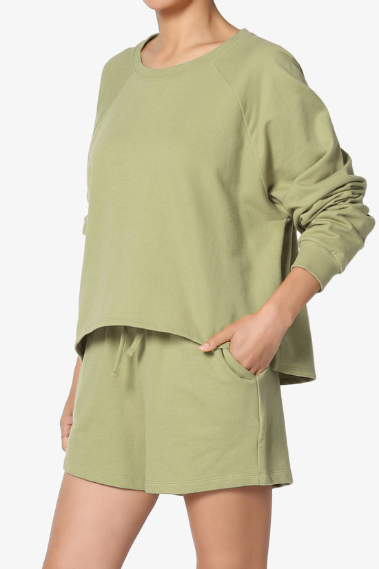 Crusade French Terry Oversized Crop Top & Shorts SET