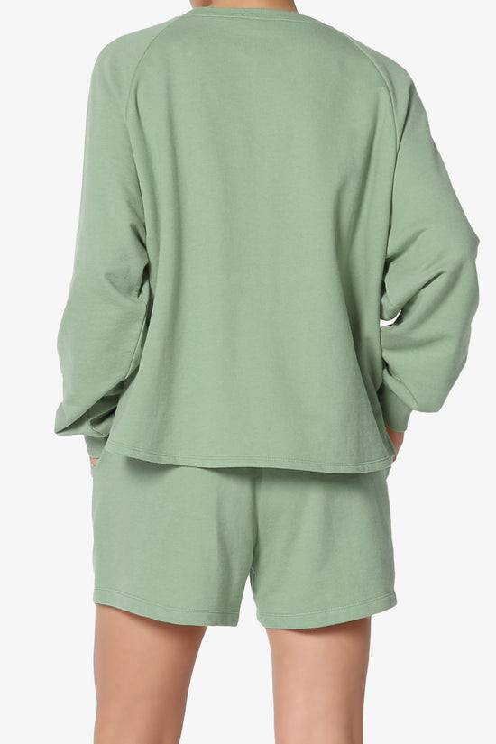 Crusade French Terry Oversized Crop Top & Shorts SET PLUS