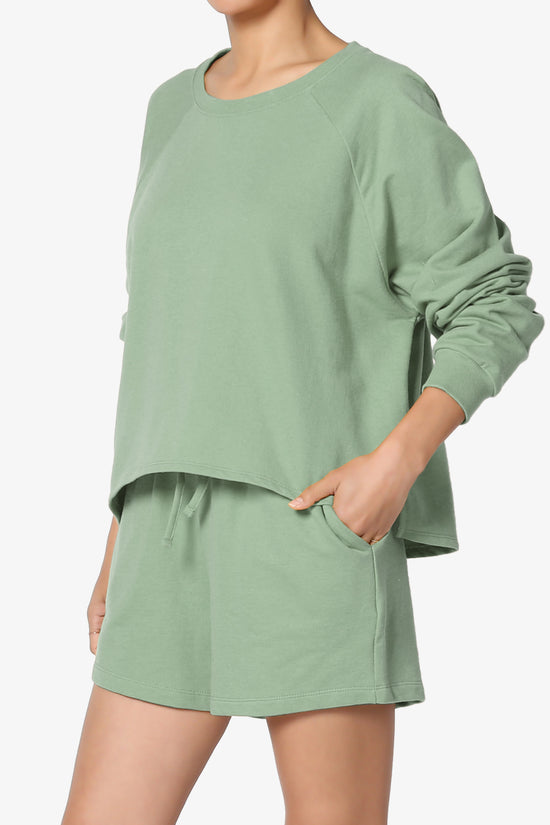 Crusade French Terry Oversized Crop Top & Shorts SET PLUS