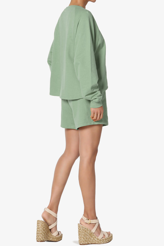 Crusade French Terry Oversized Crop Top & Shorts SET