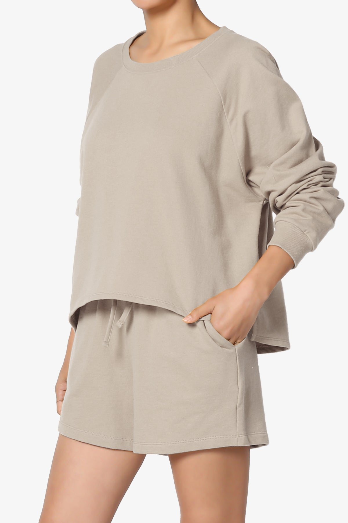 Crusade French Terry Oversized Crop Top & Shorts SET