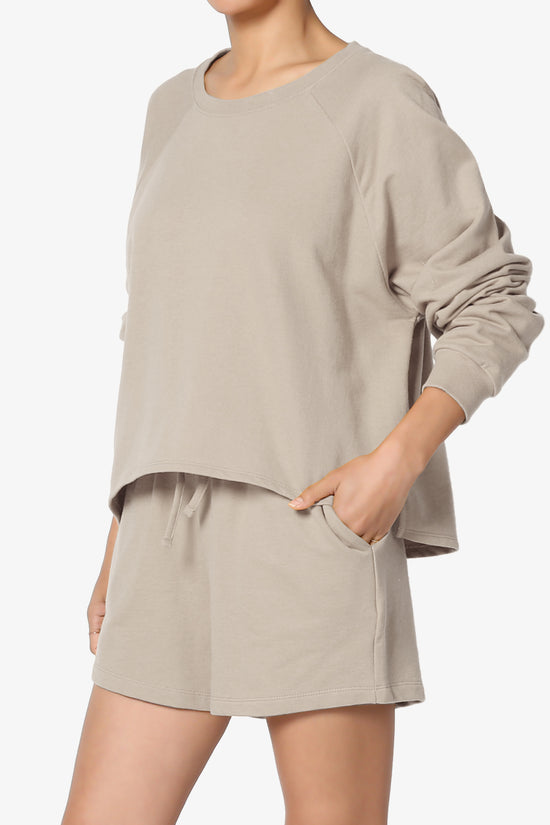 Crusade French Terry Oversized Crop Top & Shorts SET