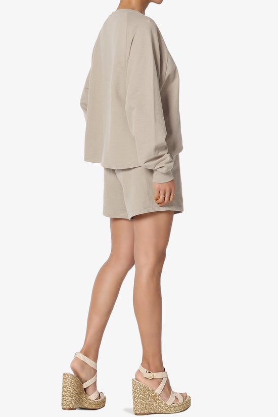 Crusade French Terry Oversized Crop Top & Shorts SET PLUS