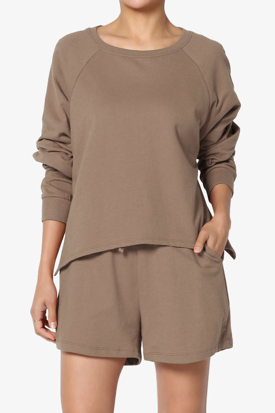 Crusade French Terry Oversized Crop Top & Shorts SET PLUS