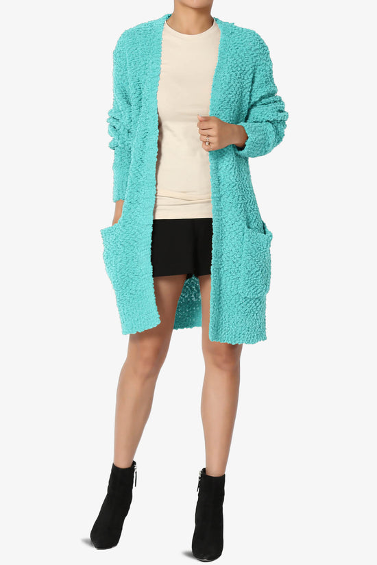 Barry Soft Popcorn Knit Sweater Cardigan ASH MINT_6