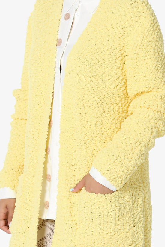 Barry Soft Popcorn Knit Sweater Cardigan BANANA_5