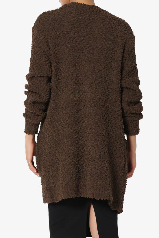 Barry Soft Popcorn Knit Sweater Cardigan BROWN_2