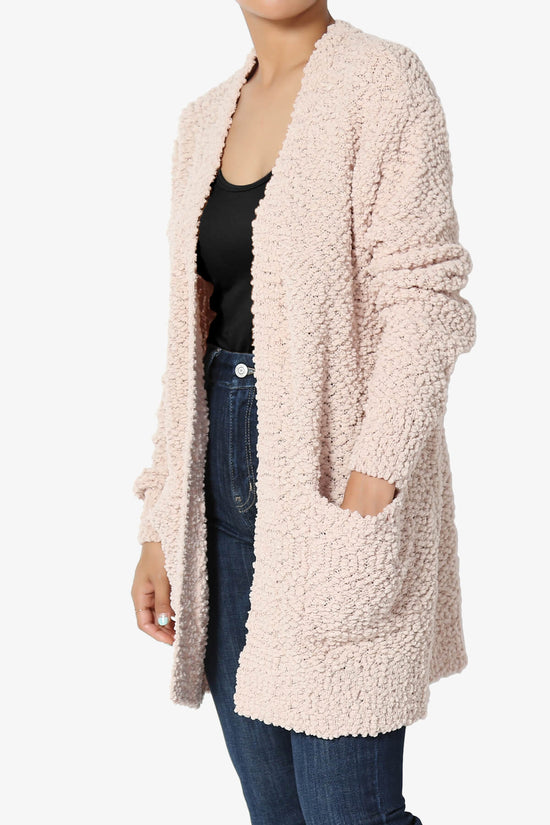 Barry Soft Popcorn Knit Sweater Cardigan DUSTY BLUSH_3