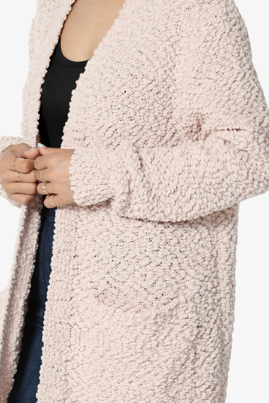 Barry Soft Popcorn Knit Sweater Cardigan DUSTY BLUSH_5