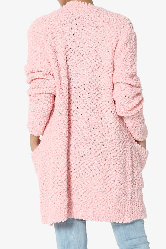 Barry Soft Popcorn Knit Sweater Cardigan DUSTY PINK_2