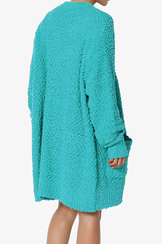 Barry Soft Popcorn Knit Sweater Cardigan ICE BLUE_4