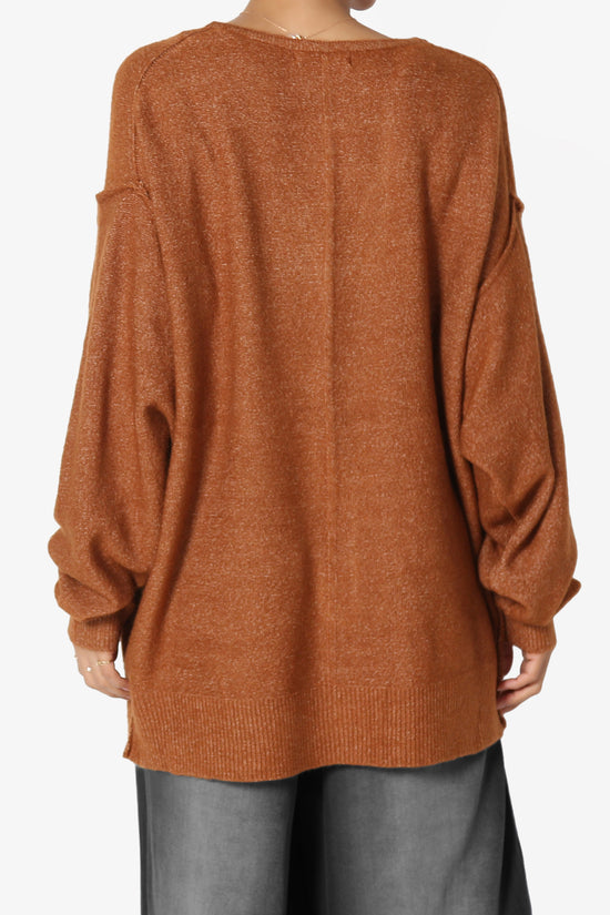 Taryn Loose Melange Knit Cardigan