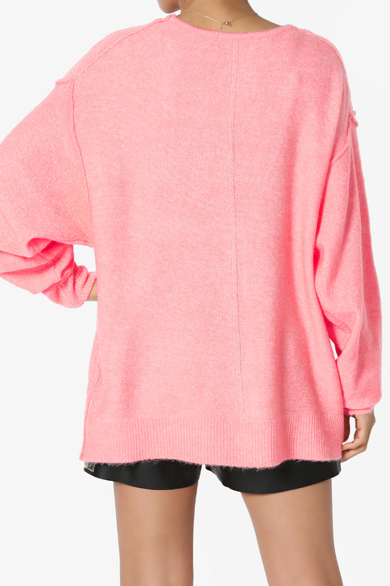 Taryn Loose Melange Knit Cardigan
