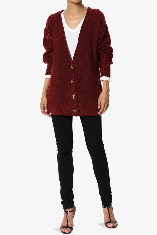 Taryn Loose Melange Knit Cardigan