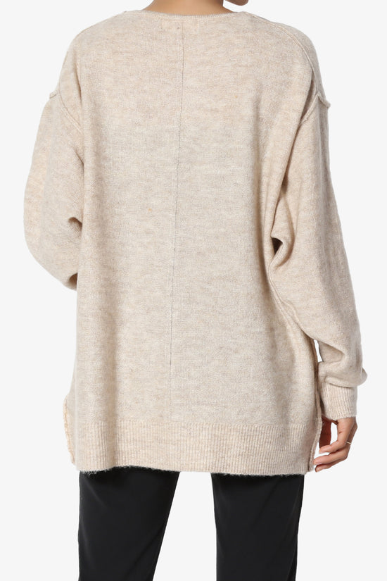 Taryn Loose Melange Knit Cardigan