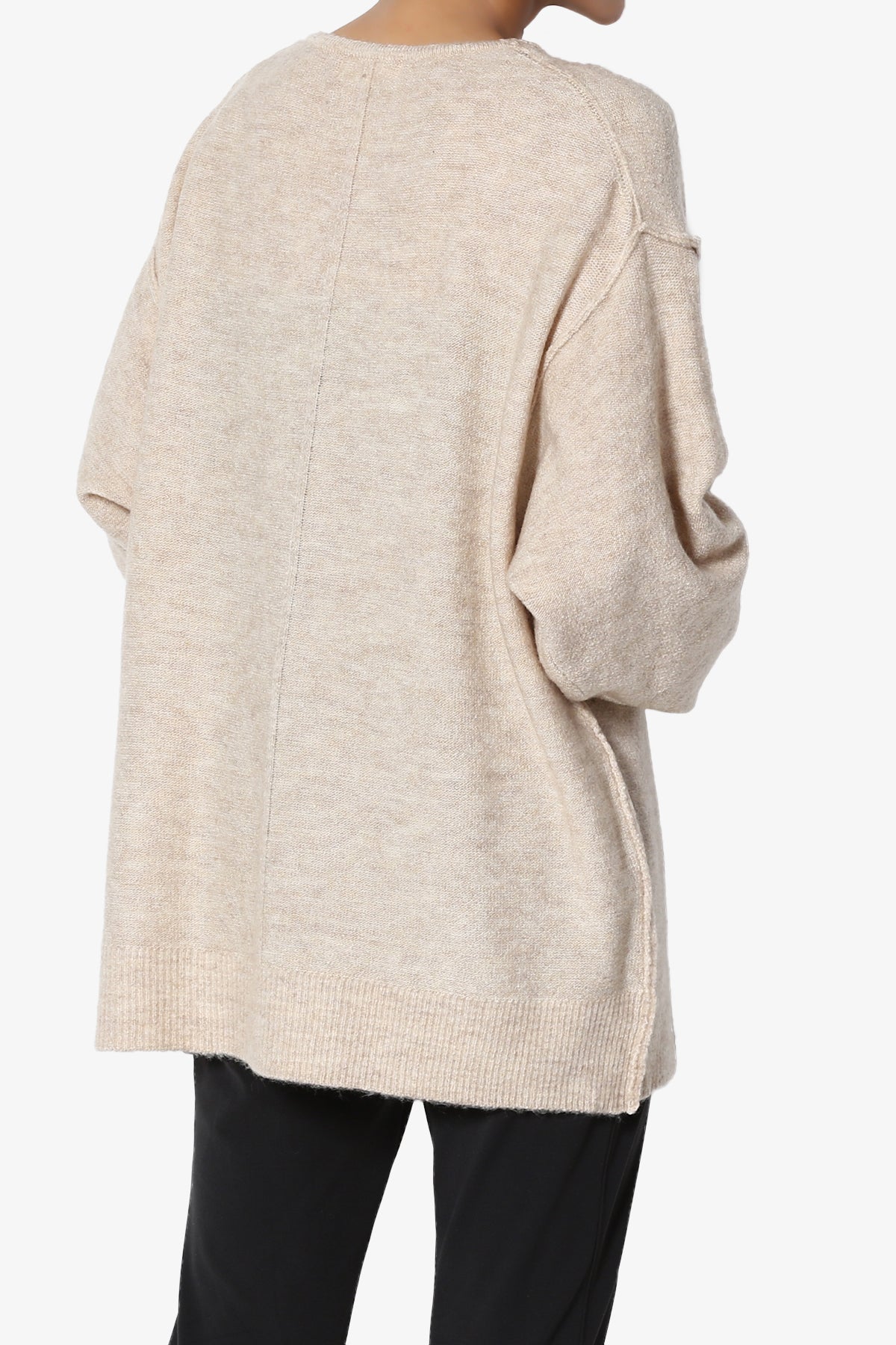 Taryn Loose Melange Knit Cardigan