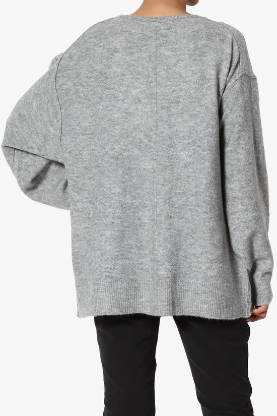 Taryn Loose Melange Knit Cardigan