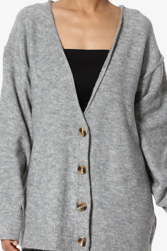 Taryn Loose Melange Knit Cardigan