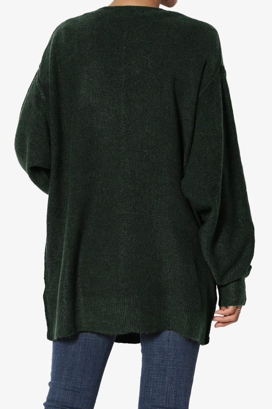 Taryn Loose Melange Knit Cardigan