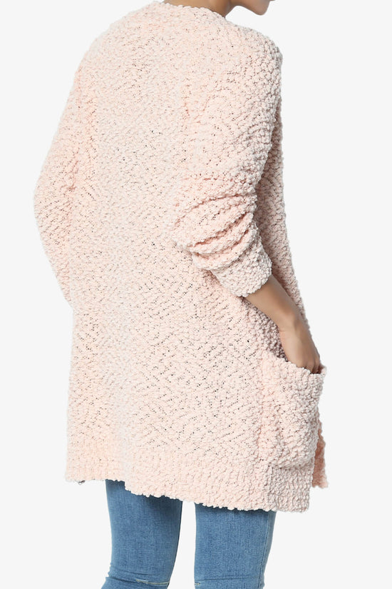 Barry Button Teddy Knit Sweater Cardigan DUSTY BLUSH_4