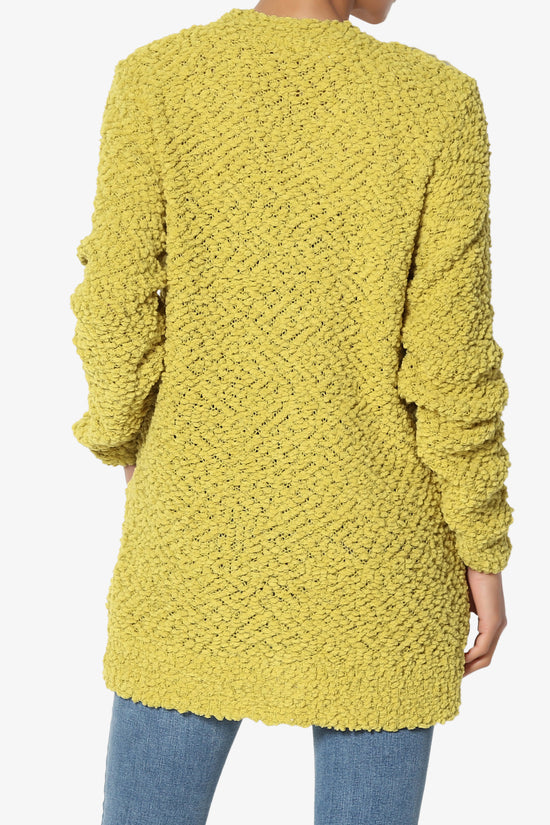Barry Button Teddy Knit Sweater Cardigan GOLDEN WASABI_2