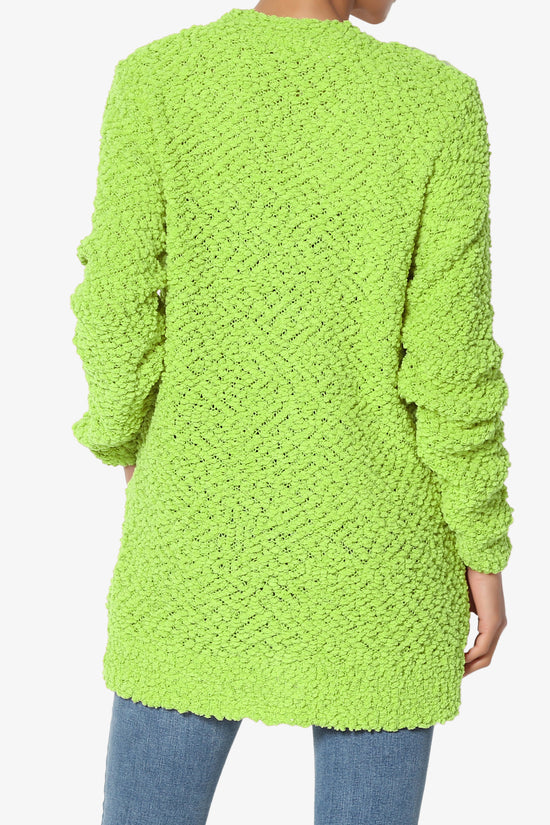 Barry Button Teddy Knit Sweater Cardigan GREEN_2