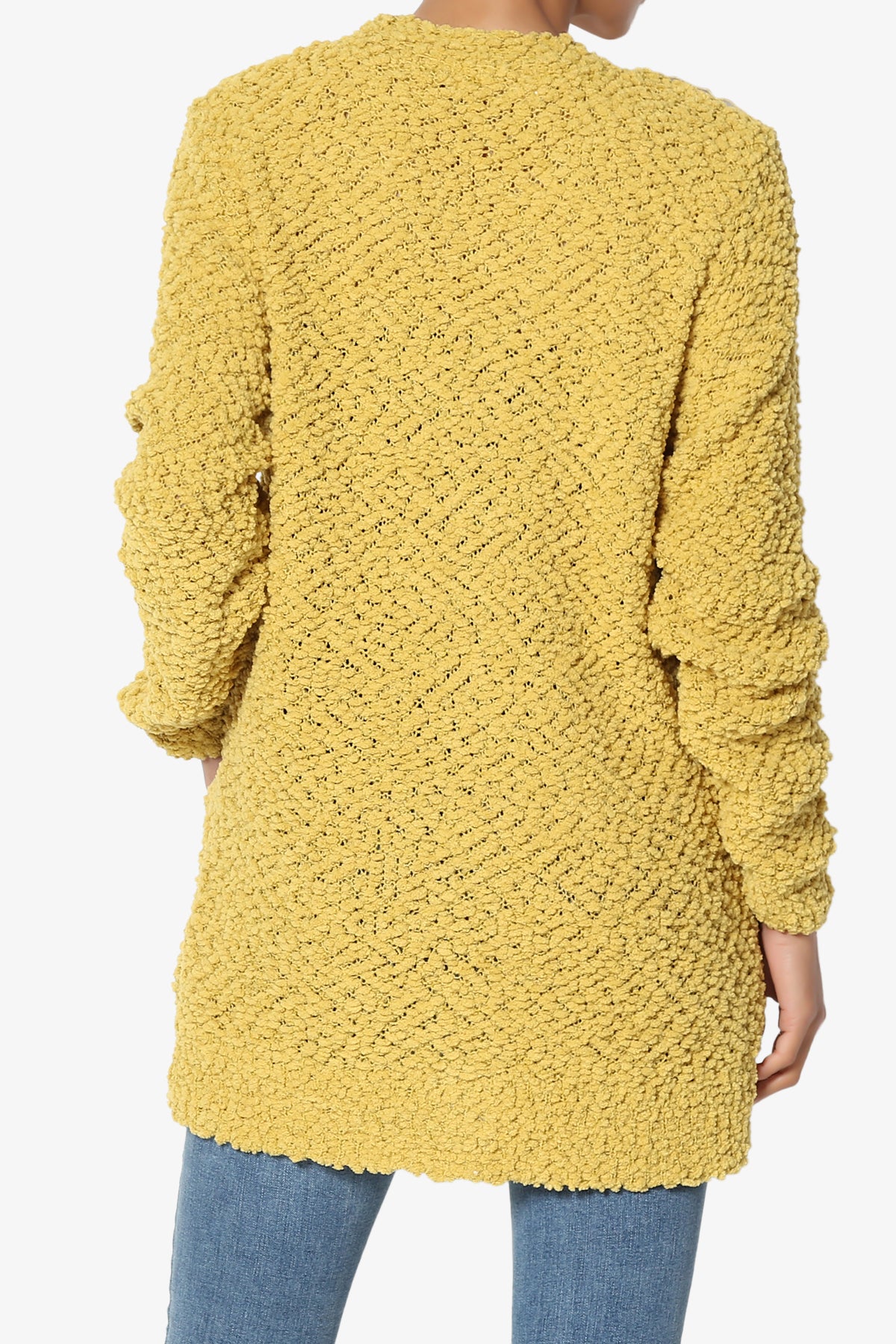 Barry Button Teddy Knit Sweater Cardigan WASABI_2