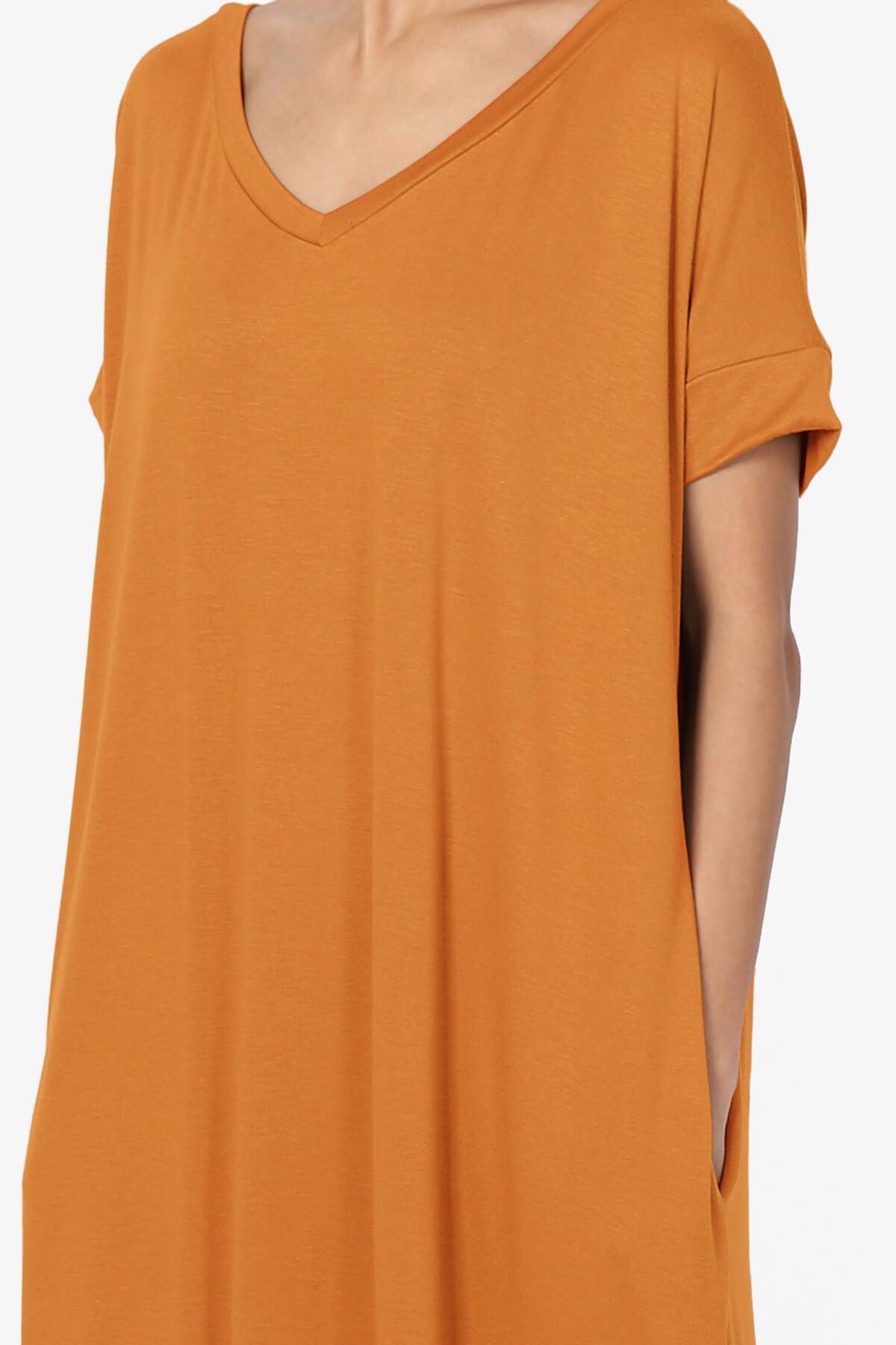 Lunar Pocket T-Shirt Maxi Dress D. MUSTARD_5